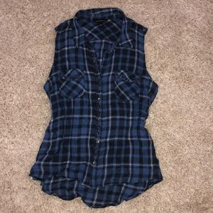 Rock & Republic Flannel Tank Top